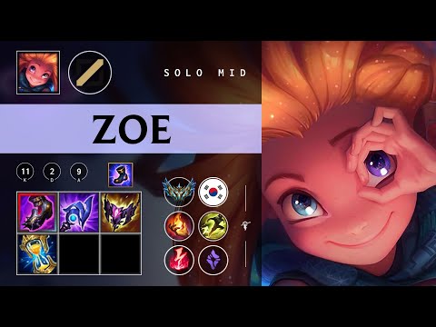 Zoe Mid vs Twisted Fate - KR Challenger Patch 26.01