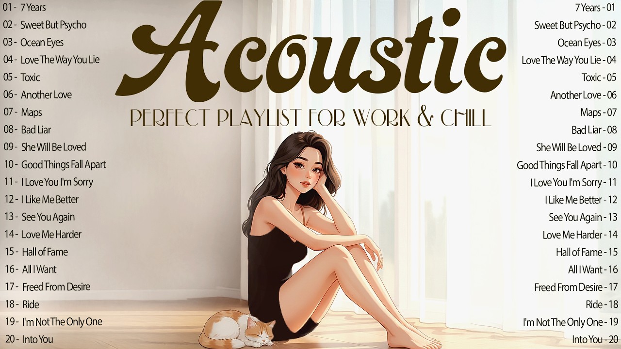 Acoustic Songs with Lyrics 2026 🎵 Perfect Background Music for Work & Chill