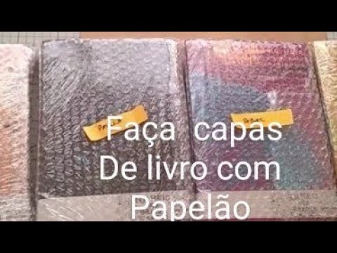 Como Fazer capa de livro com papelão, artesanato para ganhar dinheiro #reciclagem  #artesanato