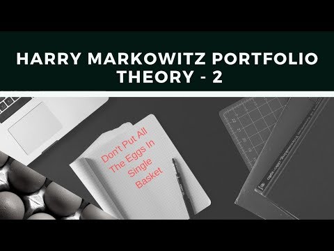 Harry Markowitch Portfolio Theory ll SPECULATIO (Part - 2)