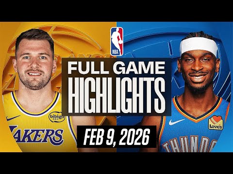 LAKERS vs THUNDER FULL GAME HIGHLIGHTS FEBRUARY 9, 2026 NBA HIGHLIGHTS TODAY | NBA 2K26 GAMEPLAY