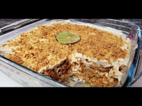 NO BAKE DESSERT | Recipe For Carlota De Limon | Mexican Style Lime Ice Box Cake