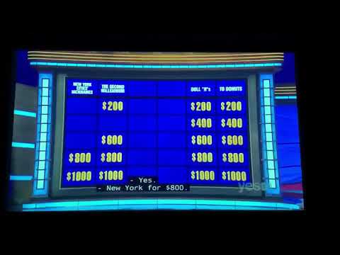 Jeopardy, Leslie Minot Day 2 - 1st Daily Double (12/3/20)