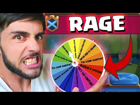 RAGE DESAFIO ROLETA DO RAGE NO CLASH ROYALE