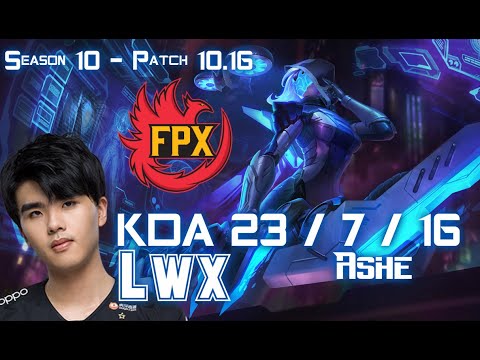 FPX Lwx ASHE vs KALISTA ADC - Patch 10.16 KR Ranked