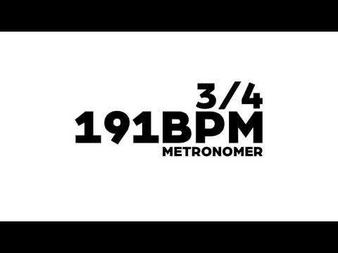 191 BPM Metronome 3/4