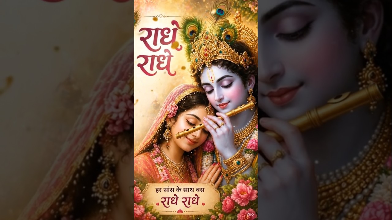 मेरी लगी श्याम संग प्रीत ❤️ | Radha Krishna Bhajan #shorts#ytshorts#RadhaKrishna#BhaktiShorts#Shorts