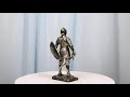 Ebros Holy Roman Empire Crusader Knight with Sword and Shield 7" Tall Figurine