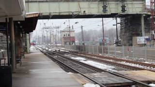 preview picture of video 'Paoli Station And Frazer Yard Footage - 2/11/12'