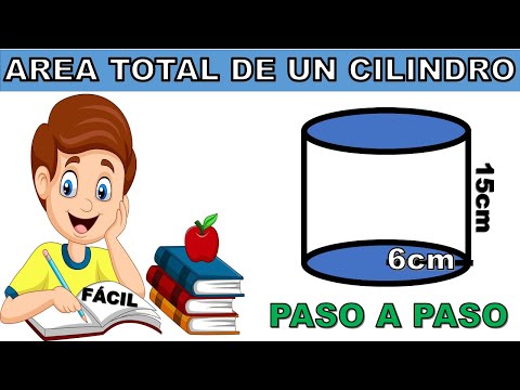 COMO HALLAR EL AREA TOTAL DE UN CILINDRO PASO A PASO Y SUPER FACIL