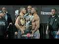 VERGIL ORTIZ VS BRAD SOLOMON - FULL WEIGH IN & FACE OFF VIDEO