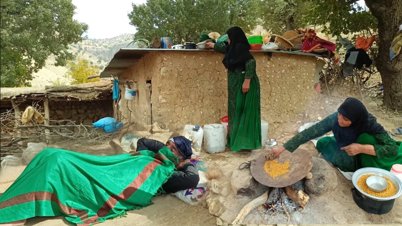 Nomadic life in Zagros, Iran - living in stone huts and daily experiences