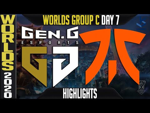 GEN vs FNC Highlights | Worlds 2020 Group C Day 7 | World Championship - Gen G vs Fnatic