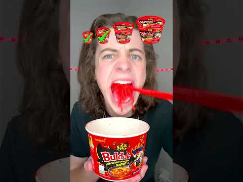 Small, Big, Giant Spicy Ramen!? 🥵