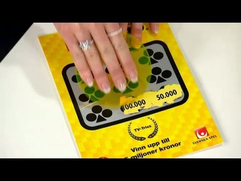 Tanja skrapar Triss - Nyhetsmorgon (TV4)