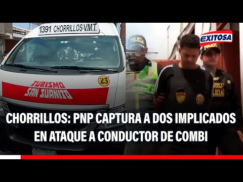 🔴🔵 Chorrillos: PNP captures two subjects involved in attack on 'San Juanito' combi driver