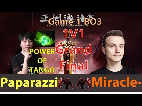 Paparazzi vs Miracle Game 1 1v1 Grand Final Solo MID SF ► DAC 2017 1V1 Tournament Solo MID