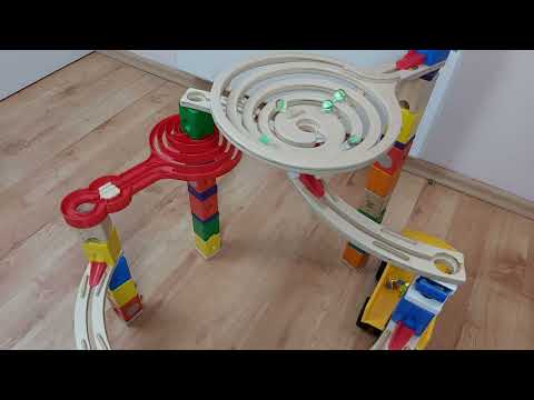 HAPE QUADRILLA MARBLE RUN RACE CYCLONE ASMR EP26 HABA MARBLE RACE | ASMR HEALING | COUNTRYBALLS