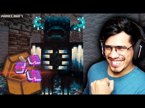 Ancient Minecraft City: I Beat Warden! 😱