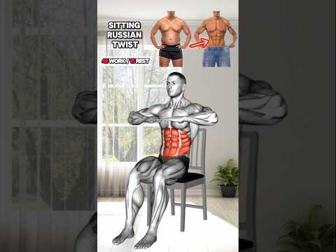 Easy Chair Abs Workout at Home 10 Minute Seated Core Exercises for Men Women Seniors Beginners