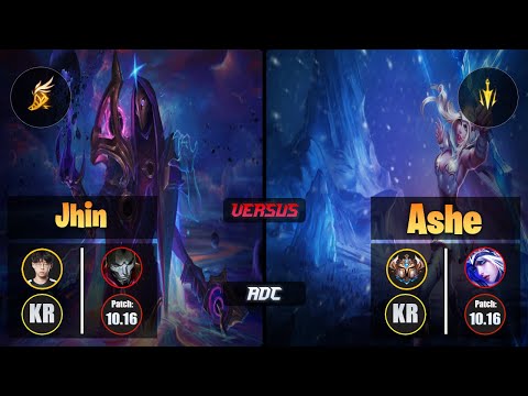 Zenit JHIN (ADC) [Fleet Footwork] VS ASHE - Challenger KR Patch 10.16