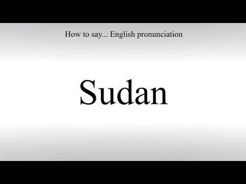 How To Pronounce Sudan - How To Say: American pronunciation