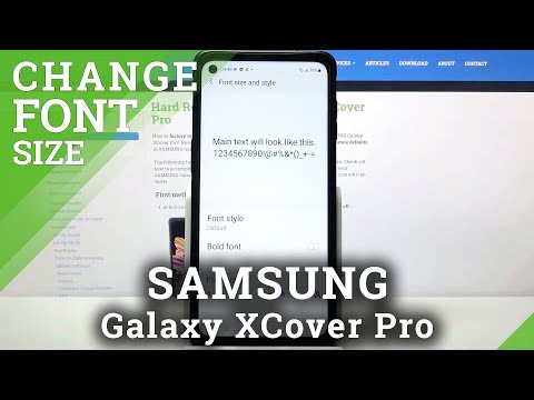 How to Change Font Size in SAMSUNG Galaxy XCover Pro – Adjust Font Size