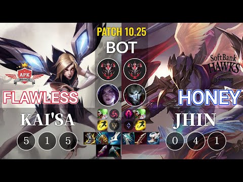 APK Flawless Kai'Sa vs SHG Honey Jhin Bot - KR Patch 10.25