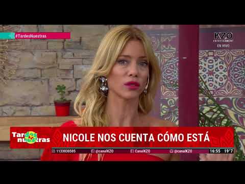 ¡Brillantina para Ni! Nicole Neumann "ubicó" a todos por WhatsApp
