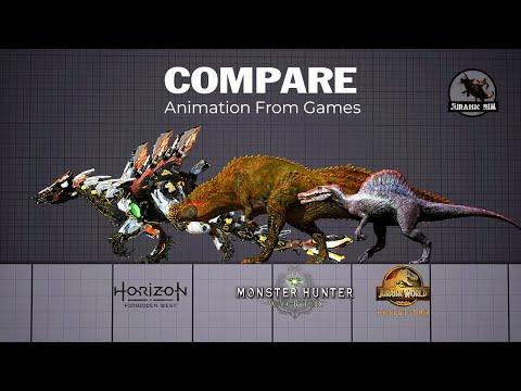 The Creature Motion of 3 Top Games | Slaughterspine vs Deviljho vs Spinosaurus