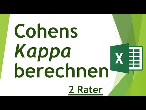 Cohens Kappa in Excel berechnen - Daten analysieren in Excel (40)