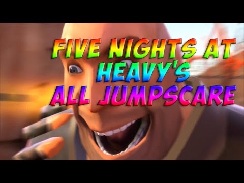 Все Скримеры FIve NIghts at Heavy's - ALL JUMPSCARE - Пять Ночей с Пулемётчиком! - FNaH