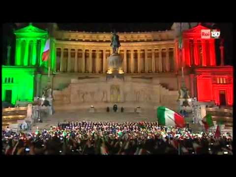 Centocinquanta Anni Italia  " l'Inno di Mameli "