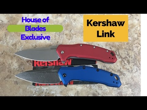 Kershaw Link House of Blades Exclusive assisted opening flipper knife with S35VN blade steel WOW