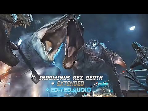Indominus Rex death scene - Extended + added audio | •JurassicDan•
