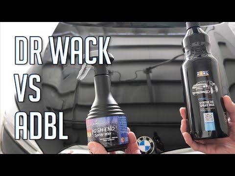 Dr. Wack A1 High End Spray Wax vs ADBL Synthetic Spray Wax