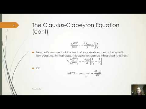 Module 10B Equations for Vapor Pressure