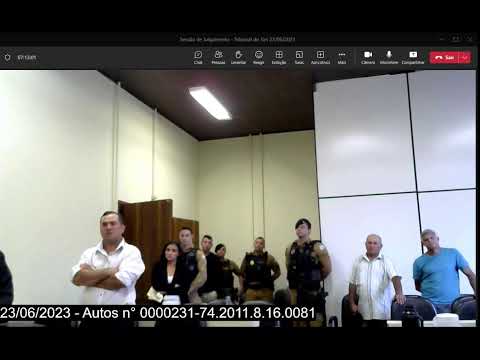 Sessão de Julgamento - Tribunal do Júri Faxinal 23/06/2023