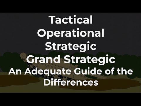 Tactical, Operation, Strategic, Grand-Strategic: What's the Difference?
