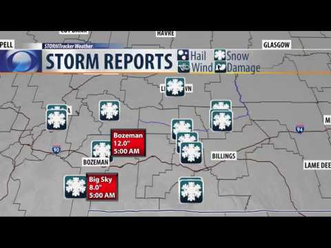 Record-breaking snowfall in Billings