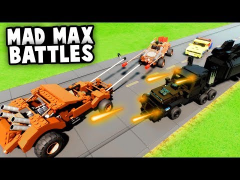 INSANE LEGO MAD MAX BATTLES! Jousting, Deathrace and Crashes! (Brick Rigs Multiplayer Gameplay)