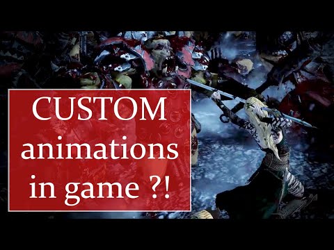 I modded my custom matched combat animations in game ! - Total War Warhammer 2