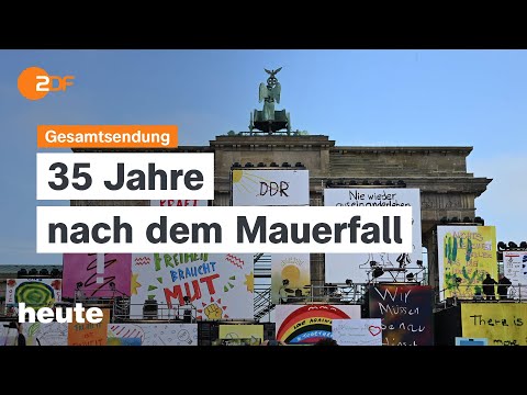 heute 19:00 Uhr vom 09.11.2024 35 Jahre Mauerfall, Neuwahlen, Aufräumarbeiten nach Flut in Spanien