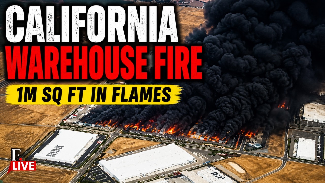 🔴California Warehouse Fire LIVE: Medical Supply Warehouse in Tracy Gutted in Massive Fire