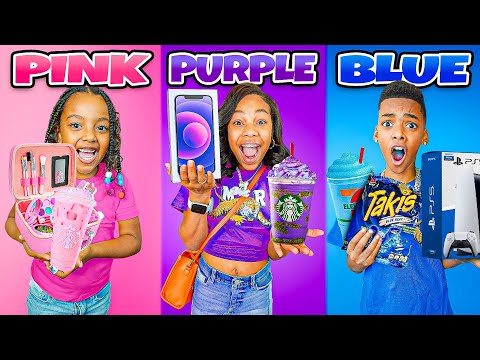 Eating & Buying Everything In One Color For 24 Hours!