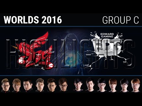 AHQ e-Sports vs Edward Gaming Highlights, S6 World Championship 2016 Week 2 Group C Day 6 AHQ vs EDG