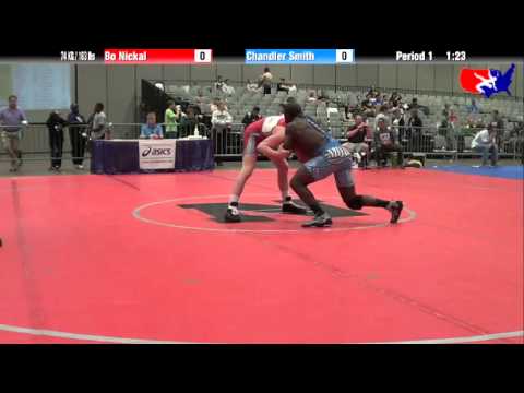 Bo Nickal vs. Chandler Smith at 2013 Junior Nationals - FILA - FS