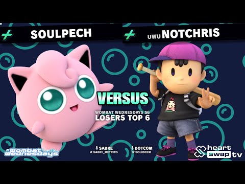 Wombat Wednesdays 56 P+ - Soulpech (Jigglypuff) Vs. NotChris (Ness) Project + Losers Quarter Final