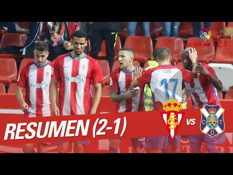 Highlights Real Sporting vs CD Tenerife (2-1)