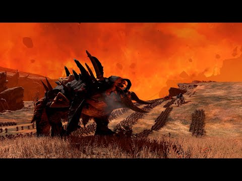 Warhammer 3 Khorne vs Greenskins Warhammer 3 cinematic battle